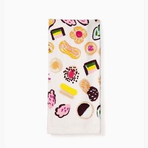 Kate Spade Eat Cake Kitchen Dish Towel Dessert Pastry 100% Cotton